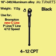 Mr.titiparts อะลูมินัมอัลลอยขาตั้ง16นิ้วสำหรับจักรยาน Brompton C A Line P T Line T Line
