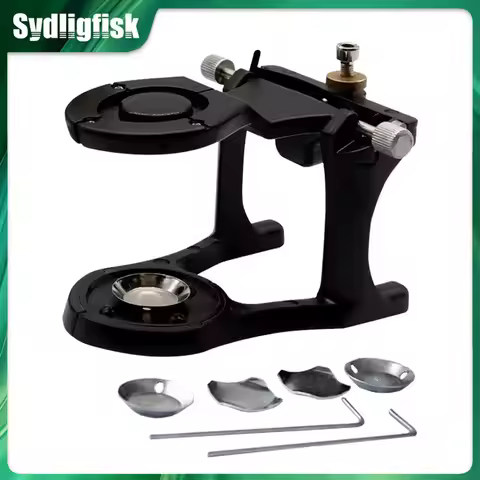 1Pcs Dental Small Adjustable Articulator Denture Magnetic Articulator For Mounting Pre-cast Dental M