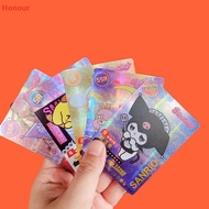 [Honour] Sanrio Kuromi Hello Kitty Shining Card Cartoon My Melody Cinnamoroll Collectible Game Trading Card Children Toy Christmas Gift