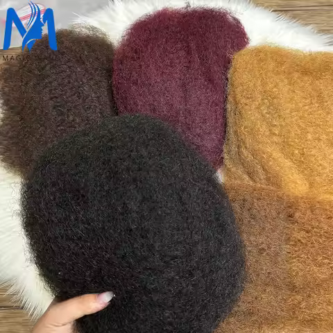 12-22inch QVR Afro Kinky Bulk Human Hair for Braiding 100% Human Hair Braiding Hair Extensions 50Gra