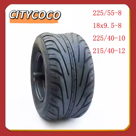 8/10 Inch Front Rear Wheel for Citycoco Electric Scooter Tubeless Tyre 225/55-8 18x9.50-8 225/40-10 