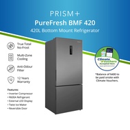 PRISM+ PureFresh BMF 420 | 420L Bottom Mount Freezer Refrigerator | Inverter Compressor