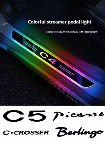 Car LED Wireless Threshold Light For Citroen C2 C3 C4 C5 C6 C7 C8 C4L C-Elysee Jumpy Berlingo Nemo P