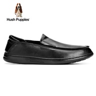 Hush Puppies_ รองเท้าผู้ชาย รุ่น Blaze HP 8HCFI68B2A - Men's Business Casual Shoes สีดำ หนังวัวชั้นหนึ่ง รองเท้าลำลอง รองเท้าแบบสวม Plus Size EU38-48