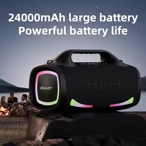 Zealot_s79 100W Waterproof Portable Loud Bluetooth Speaker, Wireless Outdoor Boombox Subwoofer Passi