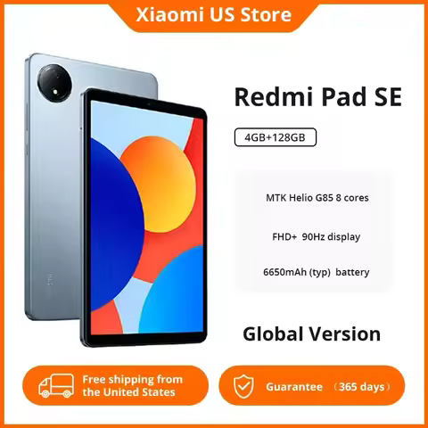 US.EU Original [Xiaomi-Redmi] Pad SE 8.7 64GB 128GB MediaTek Helio G85 90HZ 8.7" Screen 6650mAh Andr