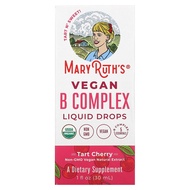MaryRuth Organics, Vegan B Complex Liquid Drops, Tart Cherry, 1 fl oz (30 ml)