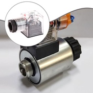 [Leipupa] Solenoid Coil Connector Compact Portable Transparent Solenoid Valve Plug 24V Hydraulic Sol