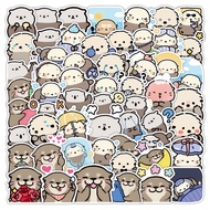 65PCS Cute Cartoon Otter Graffiti Stickers For Kids Waterproof Decorative Suitcases Phone Laptop Sti