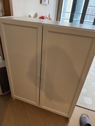 ikea billy 白色雙門鞋櫃/書櫃