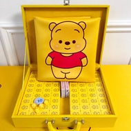 Hand-Cranked Mahjong Tiles Home Use Cartoon Yellow Winnie the Pooh Cute40/42/44Custom Mahjong Party 