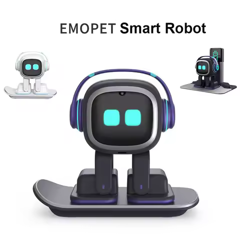 Emo Robot Pet Robot AI Voice Recognition Communication Intelligent Robot Desktop Companion Robot For