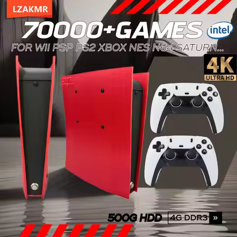 70000+Games Retro Game Console X2 60+Emulators 500GB Batocera I3-3110M For Wii PS2 PSP GameCube N64 