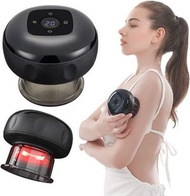 Others - 电动刮痧拔罐-拔罐器，便携式真空吸痧机，无线充电大吸力热敷操盘手穴位刮痧仪-（黑色12档）充电呼吸卸压款|智能拔罐治疗套服，升级去脂按摩器，可充电四合一真空止痛治疗机，电动刮痧拔罐按