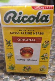 利口樂原味 無糖香草薄荷糖 40克 到期日 17.10.2026
Ricola Swiss Herb Candy Sugar Free Original 40g Best Before 17.10.2