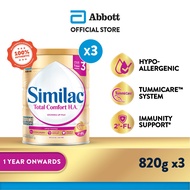 [Bundle of 3] Similac Total Comfort Stage 3 Baby Milk Powder Formula 2'-FL 820g (1 year onwards)