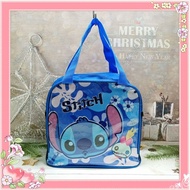 [Bibi Shop] Children's Tableware Cartoon Stitch One Piece Chopper Pearl Mermaid Meal Bag Lunch Tote 