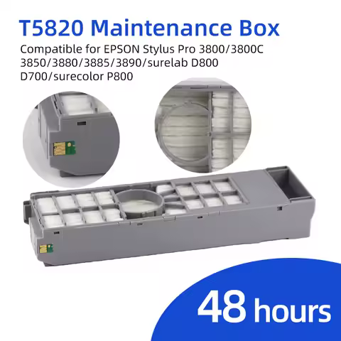 1/2/3PCS T5820 T582000 Maintenance Ink Tank Box For Epson Stylus Pro 3800 3800C 3850 3880 3885 3890 