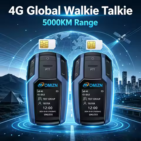 OMIZN Walkie Talkie Professional Camping 4G Radio Global Signal Rechargeable Walkie Talkies Mini Unl