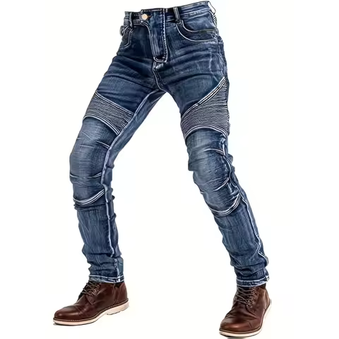 FY10011 Men's Slim-Fit Fashion Stone-Washed Jeans cargo jeans mens pants men jeans