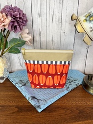 烏魚子圖案收納包 台灣布