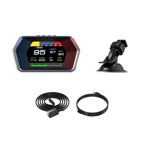 A79F-P17 HUD Head Up Display Car Display OBD2 GPS Car Computer Digital Speedometer Voltage Water Oil