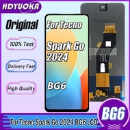 6.6" For Tecno Spark Go 2024 LCD BG6 Display Screen Touch Digitizer Assembly For Tecno Spark Go 2024