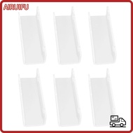 AIRUIFU 6pcs Acrylic Record Shelf,  Floating Shelves Wall Mounted Record Holder, Music Collection Sp