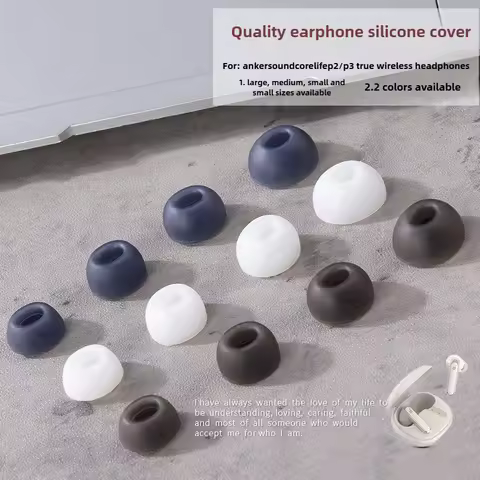 Silicone Ear Tips For Soundcore Liberty 4 NC/Anker Life P3/P2/985-4Pas Replacement Covers Soft&Noise