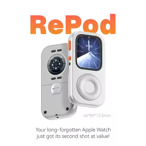 RePod Aluminum Alloy Protective Case for Apple Watch Series 7/8/9, Apple Watch Case with Click Wheel