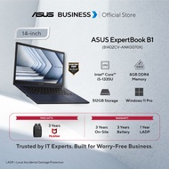 ASUS ExpertBook B1 (B1402CV) | Intel® Core™ i5-1335U | 8GB | 512GB | 14" FHD | Best work laptop | 3-