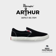 Warrior Arthur Slipon Black White All Black Men's Shoes School Shoes Work Shoes