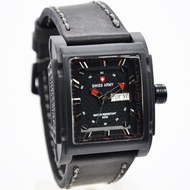 HARGA PROMO !!!!  Original - Jam Tangan Pria - Jam Tangan Tali Kulit - Fitur Tanggal Dan Hari - Jam 