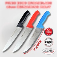 PIRGE ECCO BROADBLADE 7” BERSARUNG KULIT - PISAU LAPAH PISAU POTONG DAGING