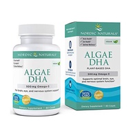 NORDIC NATURALS ALGAE DHA - 500 MG OMEGA-3 DHA - 60 SOFT GELS - CERTIFIED VEGAN ALGAE OIL - PLANT-BA