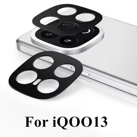 Black Metal Camera Bezel Sticker Cover For Vivo iQOO 13 iQOO 12 Pro iQOO 11 11s Aluminum Alloy Hollo