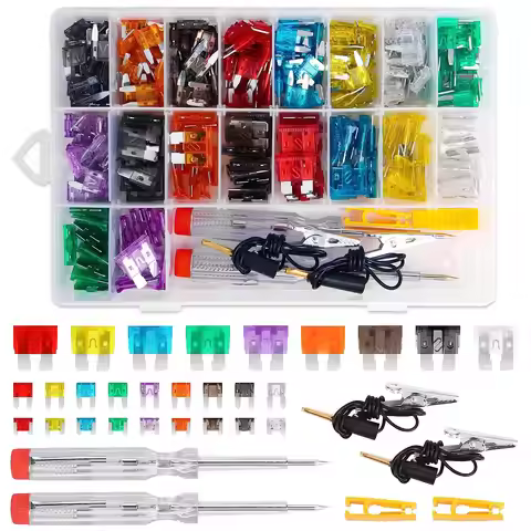 306pcs Fuse Assortment Kit Car Boat Truck SUV Car Assorted Replacement Blade Fuses with 2 Car Fuse T