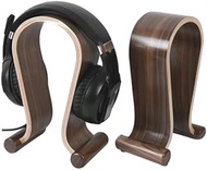 Headphone Stand Wood, Headset Stand for Desk, Walnut Gaming Headphone Holder Compatible for Sennheiser, Bose, Beats, Razer, AKG, Airpod Max, HyperX, Sony PS4 et.