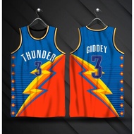 2023 OKC THUNDER JOSH GIDDEY 3 | GILGEOUS-ALEXANDER 2 | THUNDER Jersey | Full Sublimation Jersey