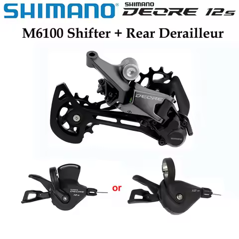 SHIMANO DEORE 12v M6100 Groupset SL M6100 Shift Lever RD M6100 SGS Rear Derailleur 12 Speed Mountain