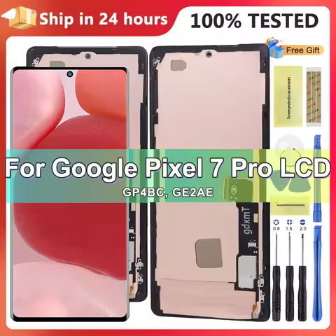 6.7'' New OLED For Google Pixel 7 Pro LCD Display GP4BC, GE2AE Touch Panel Screen Digitizer For Goog