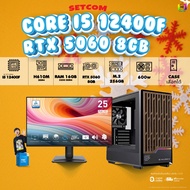 SETCOM + MONITORBONMECOM2 คอมประกอบ / NEW RTX 5060 8GB / CPU i5 12400F / Case เลือกแบบได้นะครับ