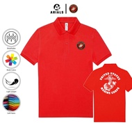Arials Polo shirt Baju Kaos Kerah Us United States Marine Corps USMC