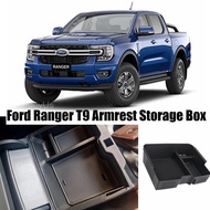 Ford Ranger T9 2023 2024 WildTrak Raptor XL XLT XLT Plus Armrest Box Storage Ranger Armrest Console Tray Car Accessories