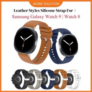 Strap For Samsung Galaxy Watch 9 , Watch 8 Leather Styles Silicone Strap Samsung Watch 8