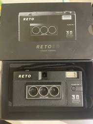 RETO 3D底片相機(黑色) 九成新 含電池
