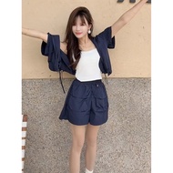 Plain Short Sets for Women 2 Pieces Tracksuit Hoodie Chic and Elegant Casual Summer Fashion 2025 Nov