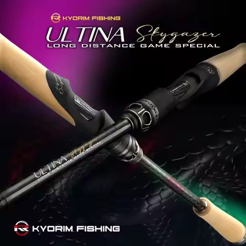 KYORIM ULTINA3 ZANDER Fishing Lure Rod,2 Sections,FUJI SIC Guide,Carbon Reel Seat,Spinning Casting R