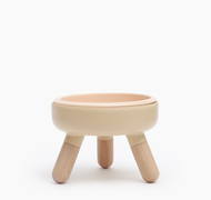 Oreo Table 2 | 低碗架 | 木頭色配米色 | 貓狗適用