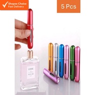 5pcs 5ml Perfume Spray Bottles | Mini Refillable Atomizers | Capsule Travel Bottles | Botol Perfume